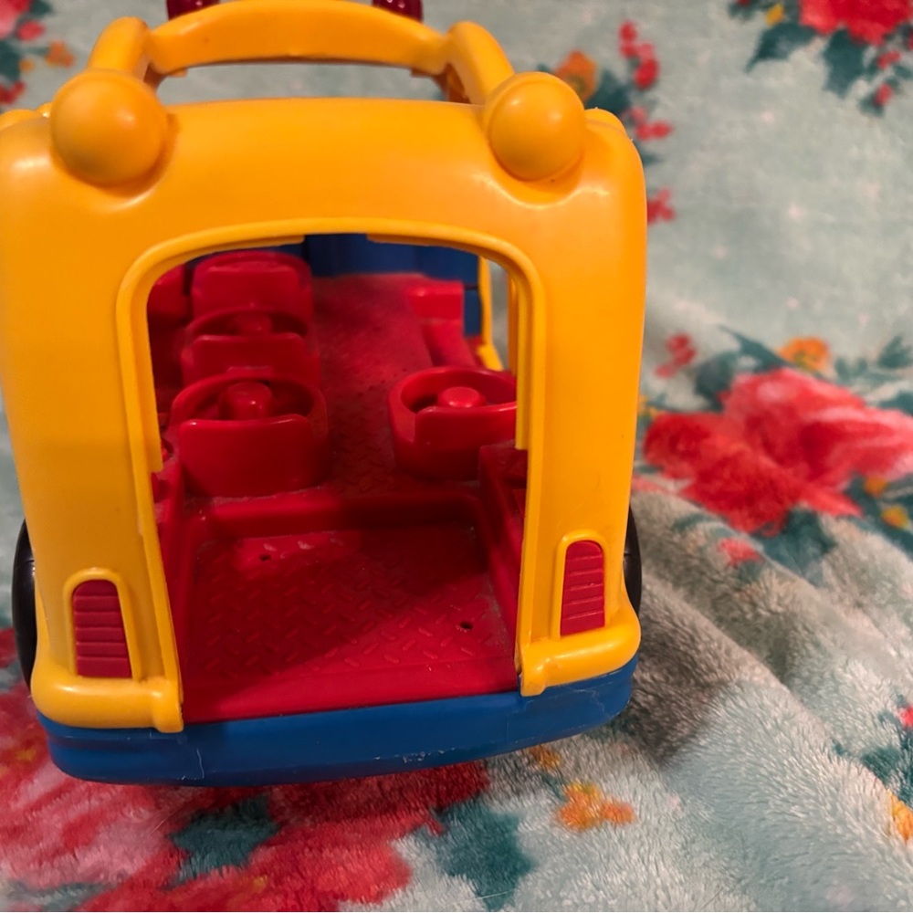 Fisher-Price Yellow and Red Toy Bus